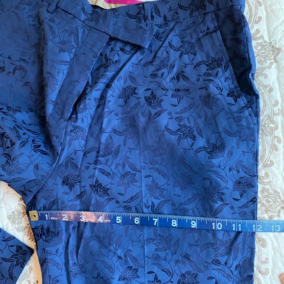 ETRO Tailored Blue Jacquard chino trousers Large EUR 48 / US 12 - Picture 10 of 10